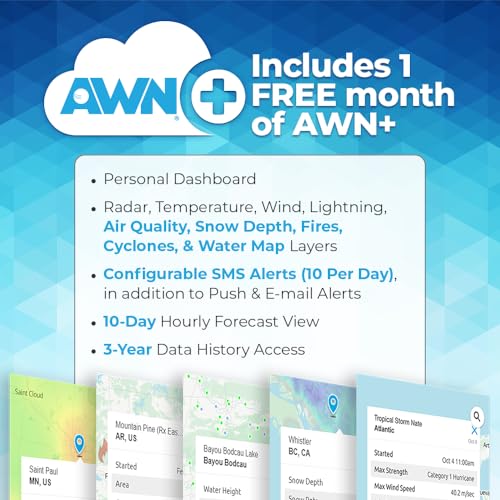 Ambient Weather WS-2000 Smart Weather Station - style: Advanced Console + Array