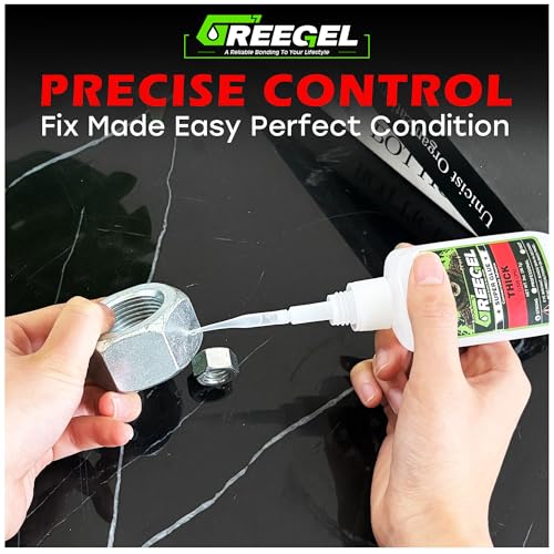 Liquid Thick Super Glue 1 oz + 3g Gel Glue for Large Gaps, Clear CA - color: Thick Viscosity, size: 1 oz