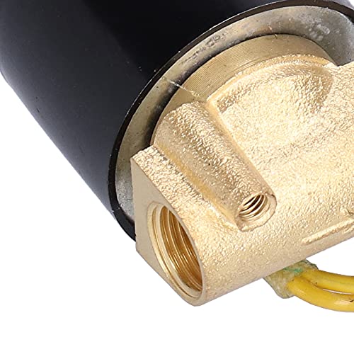 Electric Solenoid Valve, 2W-025-08 Brass Direct Acting Small NC Magnetic Valves for Water for Air for (DC24V)