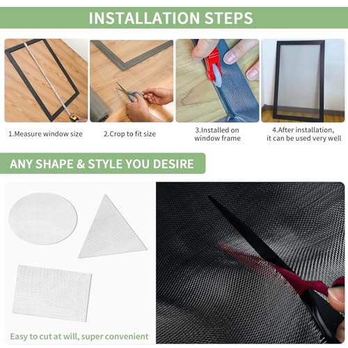 KISKIS 304 Stainless Steel Woven Wire Mesh, Wire Mesh Window Screen Mesh, Prevent Mouse Mice Snakes Hornets Rodents Entering,Easy to Cut and Install (80x300CM31X118INCH) - size: 80x30CM31X118INCH