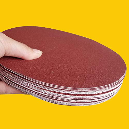 60 PCS 6 Inch NO-Hole PSA Aluminum Oxide Sanding Disc, Self Stick(10 Each of 60 100 150 180 240 400 Grit) - style: 6 Inch