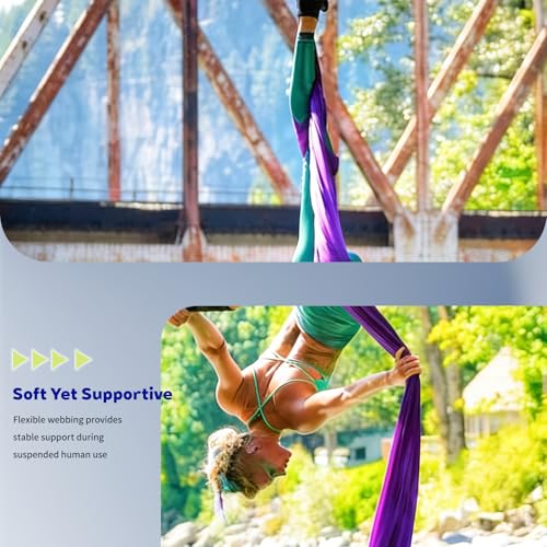 Durable 2-Inch Wide, 5-Foot Long, 2-Pack, Round Sling, 4400 lbs Capacity, Endless Loop Nylon Rigging Sling for Heavy Duty Lifting, Hoisting, and Rigging, Flexible Spanset Rigging Straps