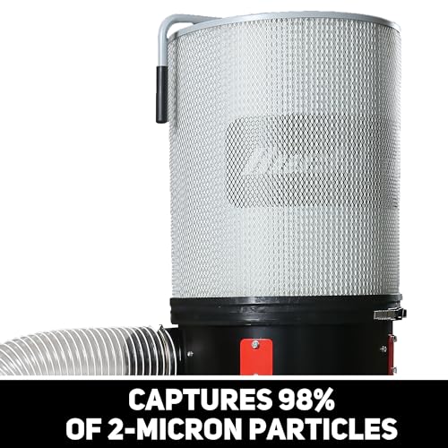 BUCKTOOL 2-Micron Dust Filter, 6X Pleated Canister Filter for DC1100 - size: DC1100