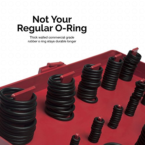 NEIKO 50444A Rubber O-Ring Assortment Kit, Buna-N Gasket Sealing Rings and Replacement O-Rings, 32 Metric Sizes, 419-Piece Kit - style: O-Ring