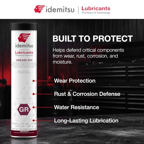 Idemitsu EP2 Red All Purpose Grease NLGI 2 – 14 oz Cartridge - size: 1 Pack