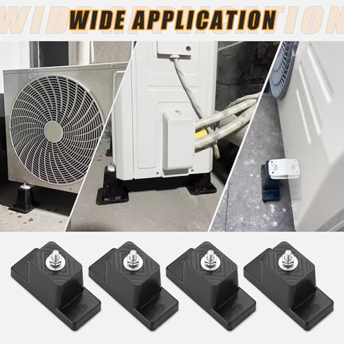 4 Pack Rubber Vibration Isolator Mounting Brackets