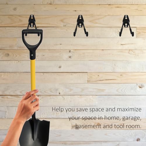 4 Pack Garage Hooks Heavy Duty, Garage Tool Organizer Wall Mount - size: 2.8 inch