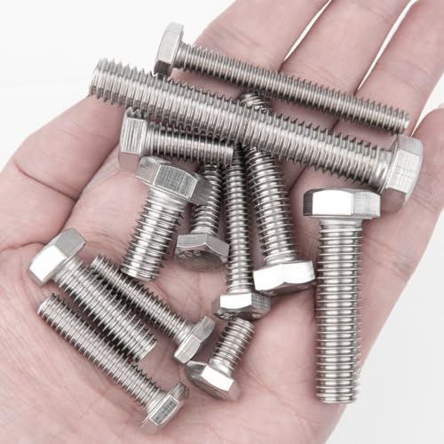 VIGRUE 405PCS Hex Bolts Nuts Washers Assortment Kit 1/4-20 5/16-18 3/8-16 - size: 405PCS SAE 1/4-20 5/16-18 3/8-16