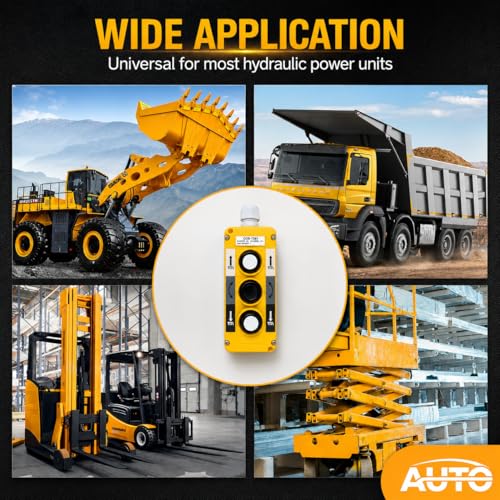 Waterproof Industrial 3 Button Electric Hoist Crane Pushbutton Switches with Box Holder COB Industrial Up Down Driving Push Button Switch Control