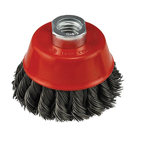 IVY Classic 39040 4-Inch x 5/8-Inch-11 Arbor, Carbon Steel Knot Wire Cup Brush - 0.020-Inch Coarse, 1/Card - size: 4" Knot Coarse
