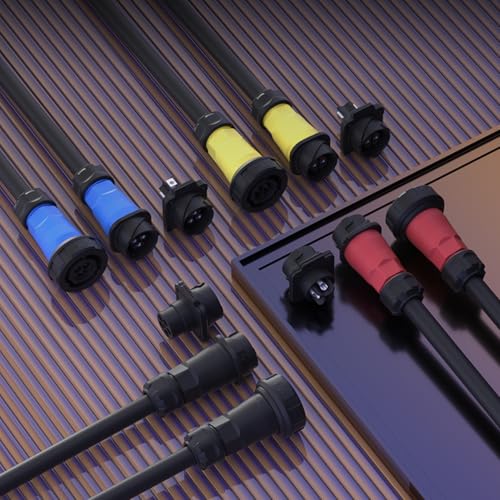 CNLINKO DL-28 50A Waterproof Connector 4-Pin Screw Assembly M28 - size: 4-Pin Screw-Assembly, style: Inline Set
