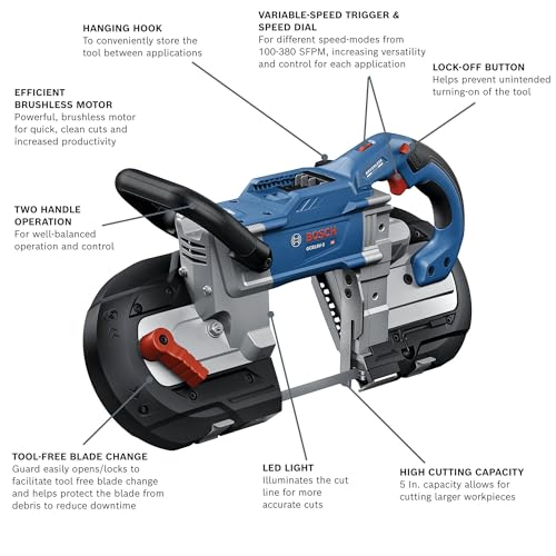 BOSCH GCB18V-5N 18V 5 In. Deep Cut Band Saw (Bare Tool) - style: Tool Only