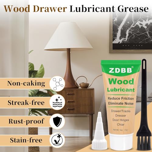 ZDBB Wood Drawer Wax Lubricant Paste Door Lubricant Drawer Slide Grease - color: Grease for Drawer, size: 1-Pack