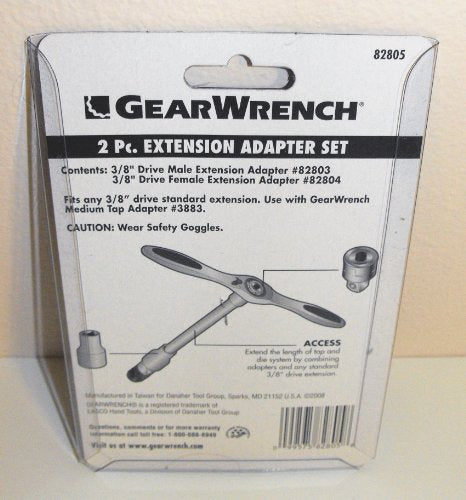 GEARWRENCH 2 Pc. 3/8" Drive Tap and Die Extension Adapter Set - 82805 - size: 2 Piece