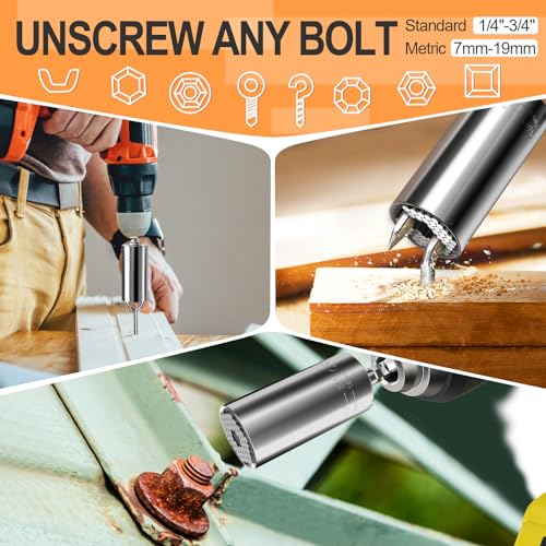 Stocking Stuffers for Men Super Universal Socket Tools Gifts for Men - style: A-Universal Socket(Silver)