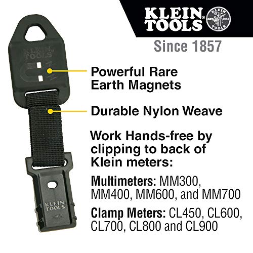 Klein Tools CL445 HVAC Clamp Meter and Klein Tools 69417 Rare-Earth Magnetic Hanger