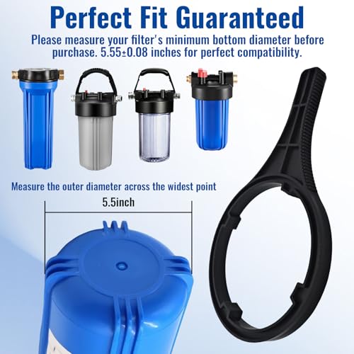 Water Filter Wrench for big 'Big Blue Housings, Anti-slip teeth design