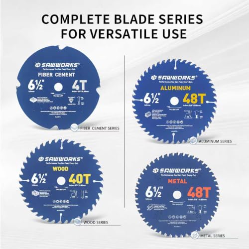 SawWorks 7-1/4 Inch 56T TCG Circular Saw Blade for Metal Cutting - size: 7-1/4" 56T Metal