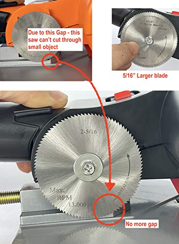 HSS Saw Blades for Mini Chop Saws, 2-5/16", 100T, 3/8" Arbor, 3-Pack
