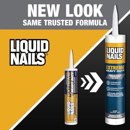 Liquid Nails - 414607 LN-907 Extreme Heavy Duty Construction Adhesive (LN-907) 10 oz, White - color: White, size: 10 Ounce, style: Extreme Heavy Duty