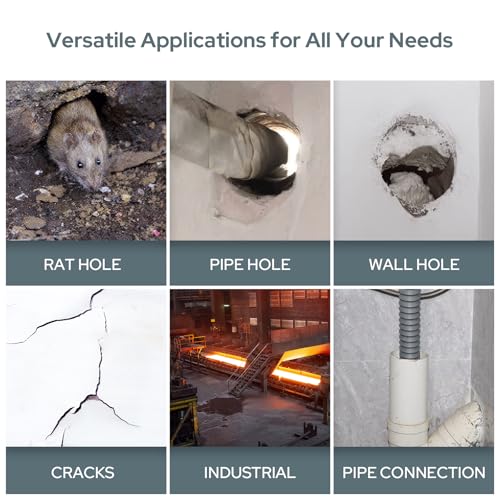 6-Pack New Type White Waterproof Sealant Mastic, Repair Sealing Clay, Quick Mending Mud for Drain Connection, Wall Hole, Air Conditioning Hole Waterproof Seal Putty - color: White