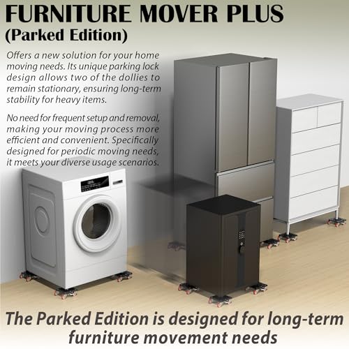 ONEON Heavy Duty Furniture Movers with Wheels & Lifter (5 SGL Wh Parked)