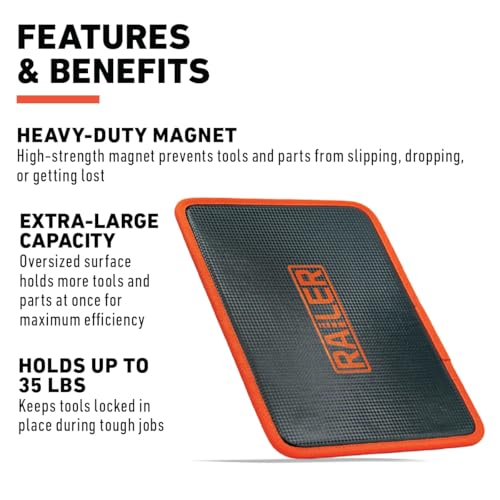Extra Large Magnetic Tool Mat Set Flexible Heavy Duty Non Slip Magnet Pad - style: Extra Large
