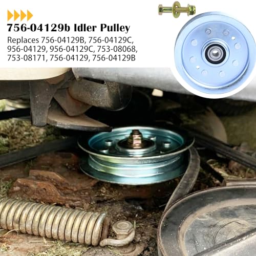 756-04129B Idler Pulley 4.25 for Cub Cadet LTX 1040 RZT 50 Tractors - color: L04 1x756-04129B White