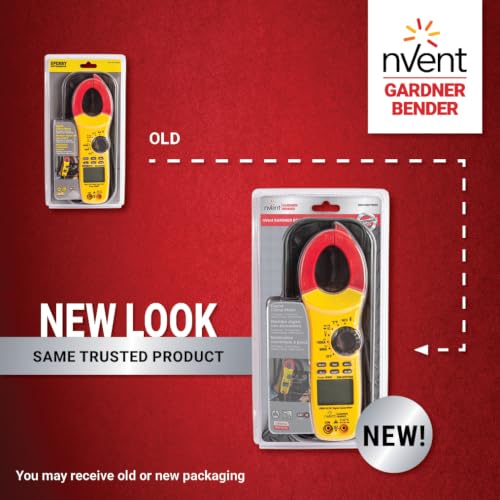 nVent Gardner Bender DSA1020TRMS Digital Clamp Meter, True RMS - size: 1000A AC/DC, style: 10 Function Analog / 27 Auto Range