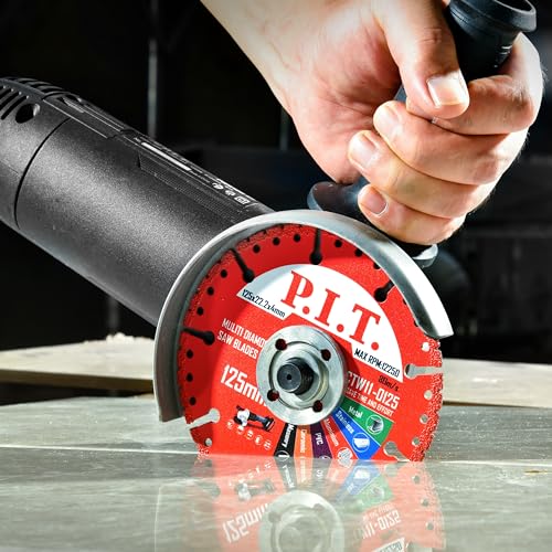 P.I.T. Cut Off Wheels 4 1/2 Inch,Diamond Blade for Angle Grinder,3-Pack