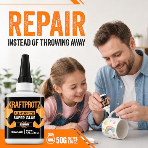 Super Glue All-Purpose Liquid 1.75 oz - Instant Adhesive Repair