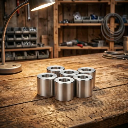 TAISHER 12pcs Stainless Steel Bushing Sleeve, 3/4" OD x1/4"ID (1"Length) - size: 3/4" OD x1/4"ID(12pcs)