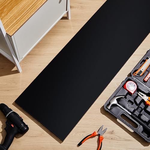 Frienda Black HDPE Sheet 3/4" Thick, 12" x 48" Plastic Marine Board