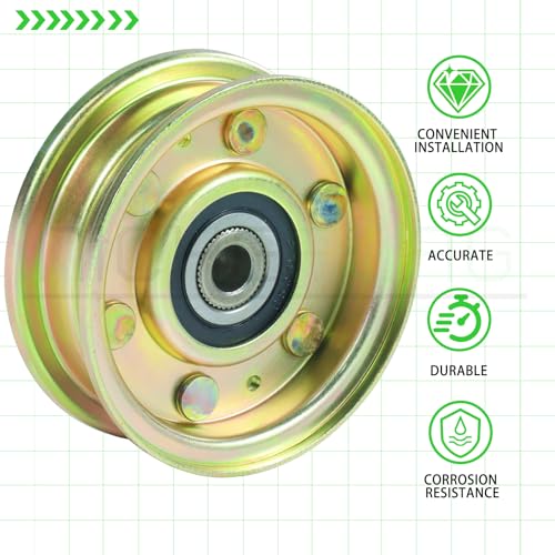 2 Pack 756-04224 Idler Pulley for Cub Cadet LT1050 LT1042 Decks - color: A09 2x756-04224