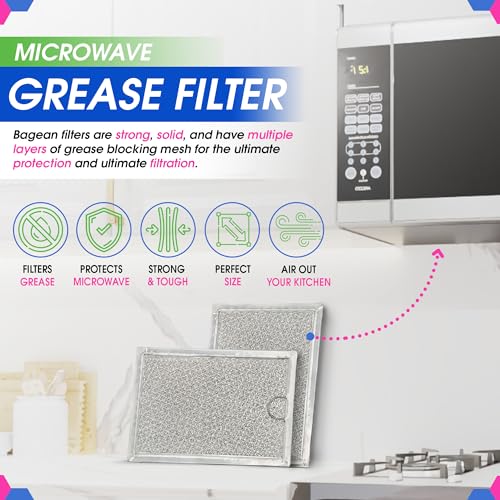 Bagean Microwave Filter 7.6” x 5.1” Fits GE WB06X10309 Oven Grease Filters