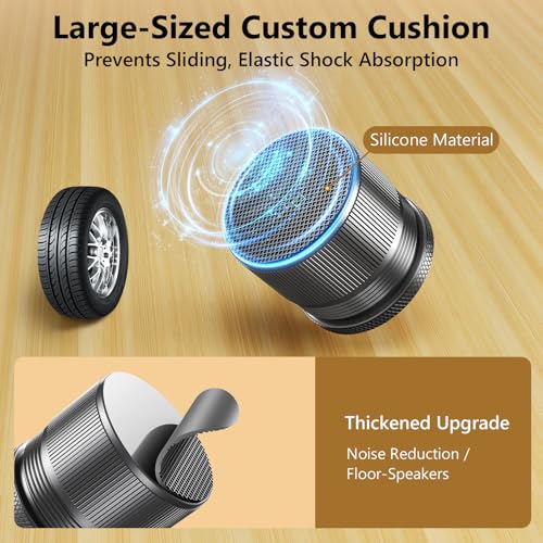 Height Adjustable Speaker Feet, Leveling Feet, 4 Pack Gray - color: Grey
