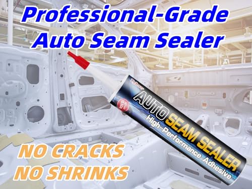 Seam Sealer Automotive-Professional Grade High Strength Waterproof Adhesive for Truck,Marine,Auto Body Repair, Rust & Leak Prevention-Quick Paintable Sealant for Metal,Plastic,RV Roof Sealant White - color: White 1
