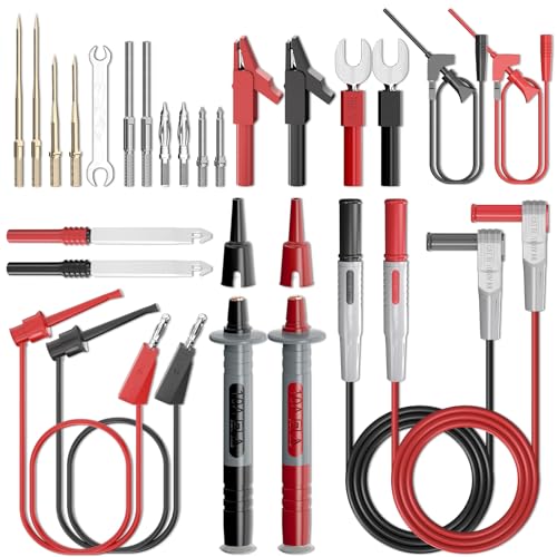 Goupchn Silicone Multimeter Test Leads Kit 25PCS for Electrical Testing - style: 25PCS