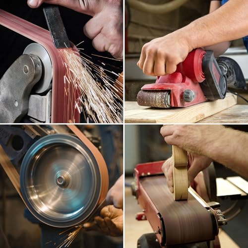 8 Pcs Belt Sander Paper, 3x21 Belt Sander Sanding Belts Sanding Belt - size: 3 x 18 inch