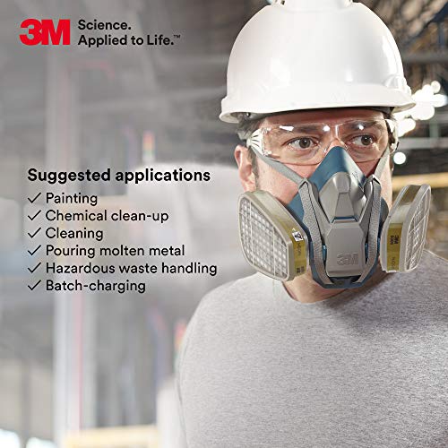 3M Respirator Cartridge 6006, NIOSH Approved, 1 Pair
