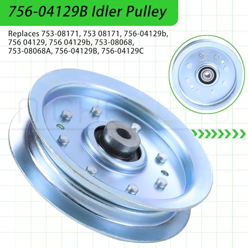 756-04129B Idler Pulley for Cub Cadet 42" 50" RZT 50 LTX1040 Deck - color: A04 1x756-04129B White