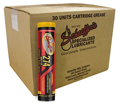 Schaeffer Manufacturing Co. 02742-029 Moly Ep Synthetic Plus Grease, NLGI #2 14 oz. (Pack of 30) - size: 14 oz (Pack of 30)