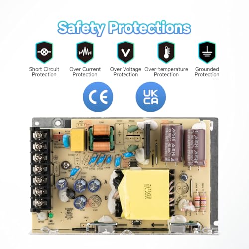 BTF-LIGHTING Power Supply DC24V 150W UL Recognized Component for LED Strip - size: 24V150W