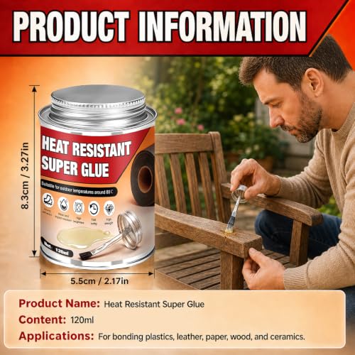 High Temperature Super Glue Bond Plastic Leather Paper Wood Outdoors