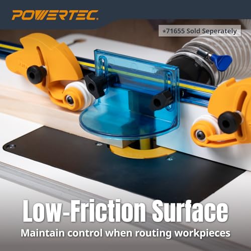 POWERTEC 24" x 32" Benchtop Router Table with Insert Plate – Laminated MDF Surface, Reducer Rings, Leveling Hardware & Starting Pin; Compatible with Bosch, DeWalt, Makita & More (71685) - color: Router Table Top