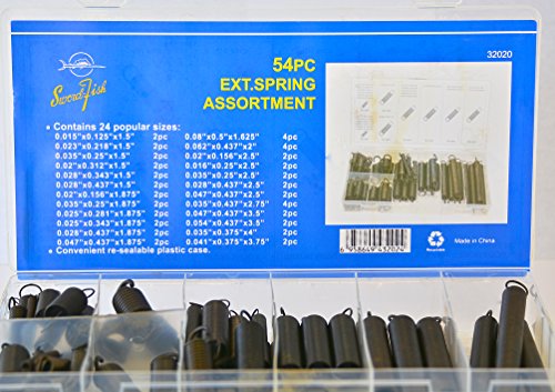 Swordfish 32020-54pc Extension Spring Assortment