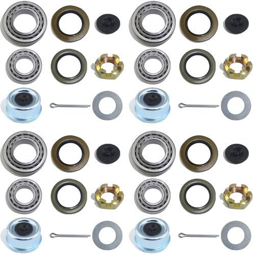 iBroPrat 4Sets 5200-6000 lb LB Boat Trailer Axle 25580 15123 Bearing Kits