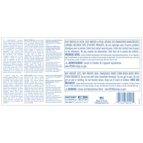 STAR BRITE Marine Silicone Sealant White - Waterproof - size: 10.3 fl oz