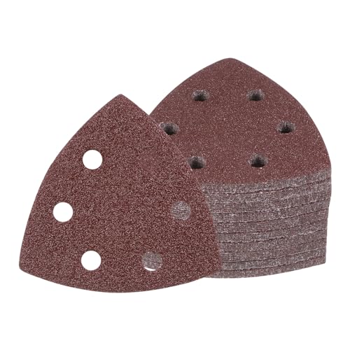 50pcs Mouse Sander Detail Sandpaper 40Grit 3-1/2" Triangle - size: 40 grit