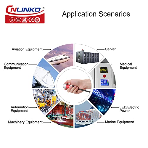 CNLINKO DH Series M20 Waterproof Connector 2/3/4/5/7/9/12 Pin Bayonet Connecting Type Metal Shell Soldering Cable Landscape Light Female Plug Male Socket IP67 Waterproof connectors (2pin) - style: 2pin